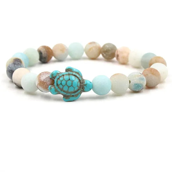 Bracelet with turtle made of shells