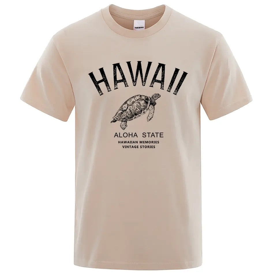 Maglietta da uomo Hawaii Aloha State Turtle