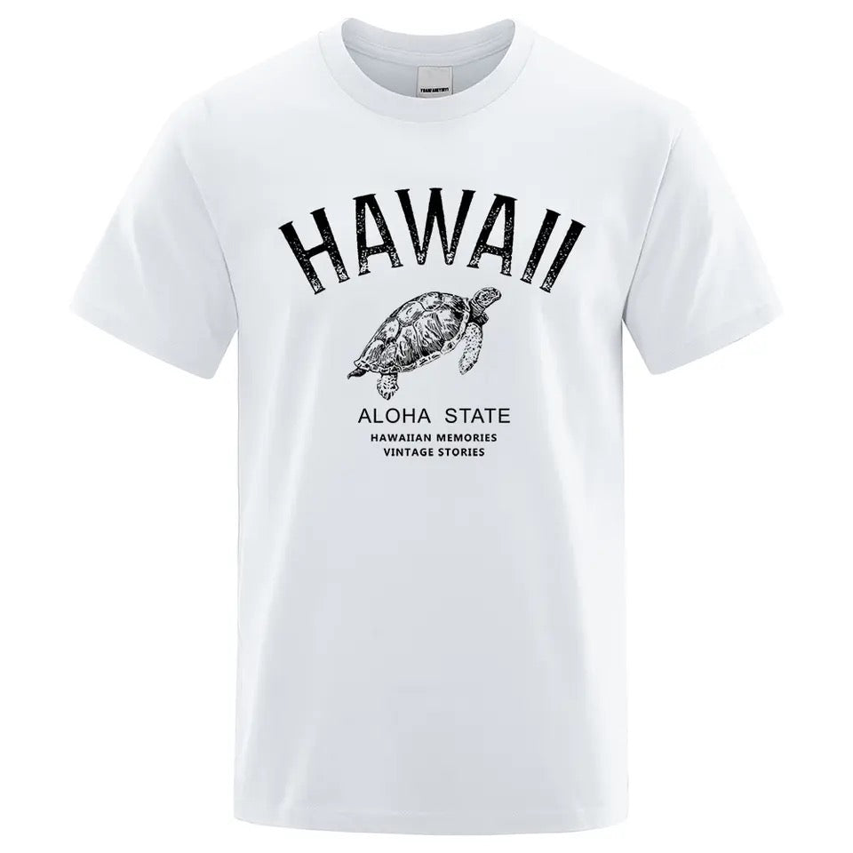 Maglietta da uomo Hawaii Aloha State Turtle