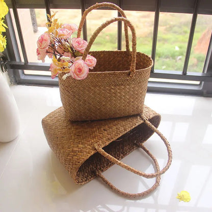 Rattan palm bag